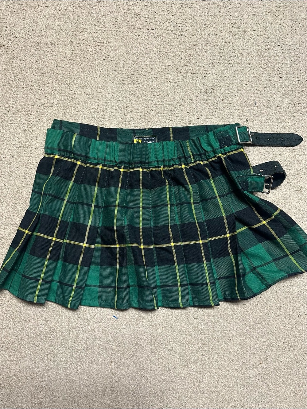 Green Plaid Mini SportKilt